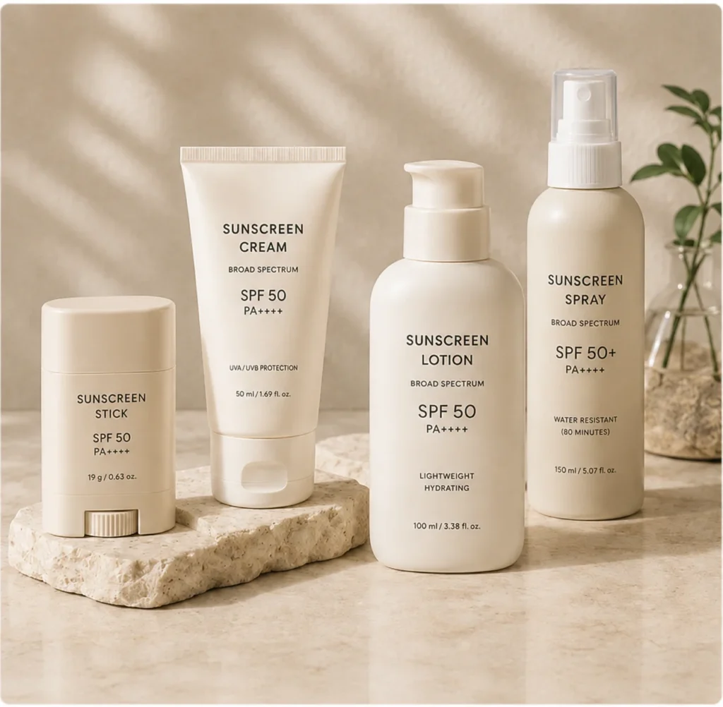 Custom Sunscreen Products
